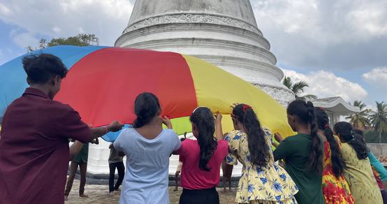 Sri Lankan Children impacted by floods take part in mental health and psychosocial activities