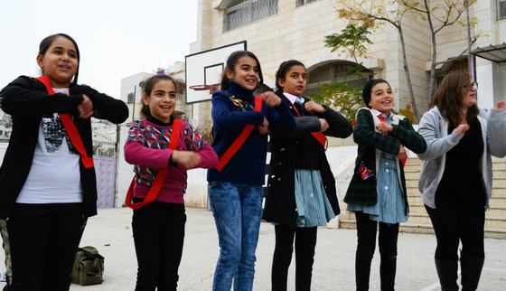 Girls in Hebron playing a TeamUp activity_War Child_191211.jpg