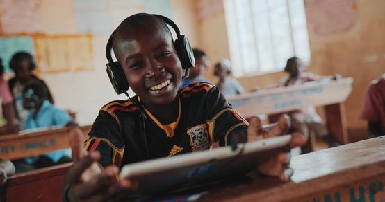 Roger receiving education through Can't Wait to Learn_War Child Uganda_190918